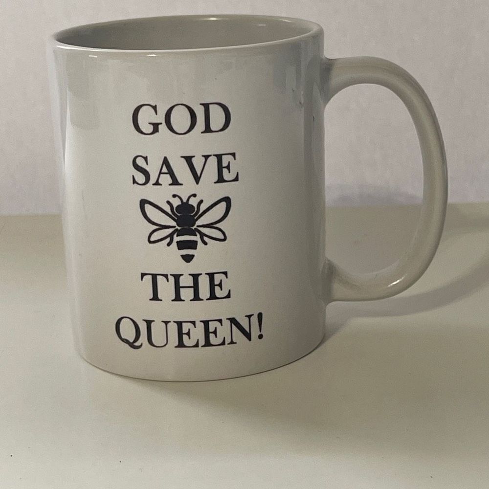 God Save The Queen Coffee/Tea Mug, 6‎ oz White Ceramic
